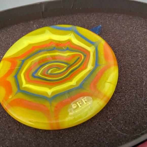 Fitz & Floyd Handblown Art glass Menagerie south beach hat - Picture 8 of 10